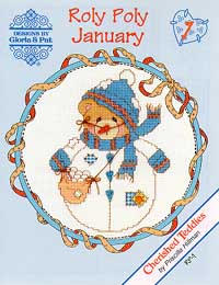 Roly Polys-January (Cherished Teddies)-Designs By Gloria & Pat-