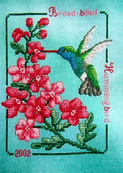 Broad-Billed Hummingbird 2002-Crossed Wing Collection-