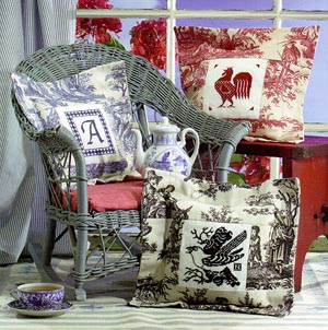 Toile Pillows-Birds Of A Feather-