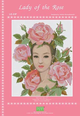 Lady Of The Rose-PINN Stitch Art & Technology-