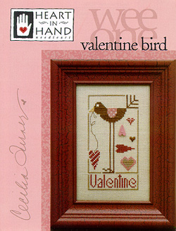 Valentine Bird (Wee One)-Heart In Hand Needleart-