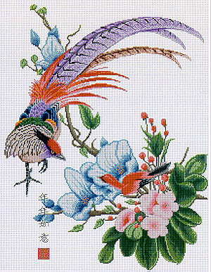 Plumage Pheasant-PINN Stitch Art & Technology-