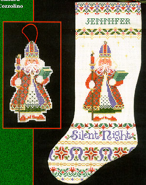 Silent Night Stocking-Imaginating-