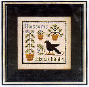 Blossoms & Blackbirds-Little House Needleworks-