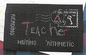 Teacher Embroidered Envelope-Lynne Nicoletti-