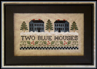 Two Blue Houses-Little House Needleworks-