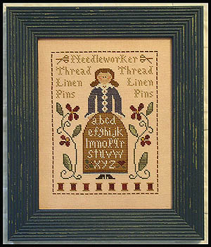 Sampler Lady-Little House Needleworks-