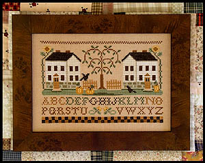 Two White Houses-Little House Needleworks-