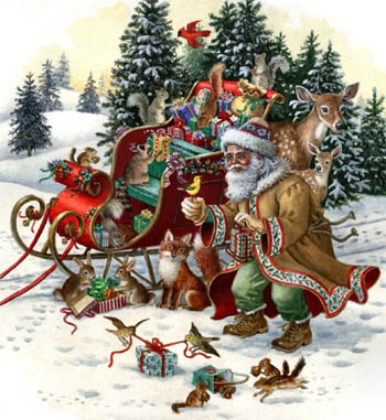 Woodland Santa-Heaven And Earth Designs-