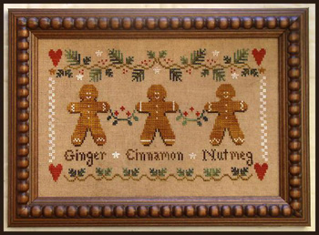 Gingerbread Trio-Little House Needleworks-