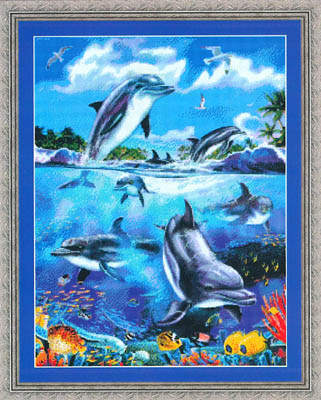 Dolphins At Play-Kustom Krafts-