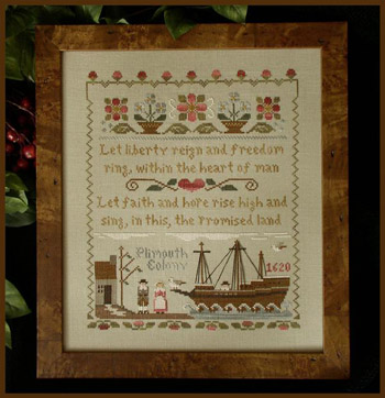 Mayflower Landing-Little House Needleworks-