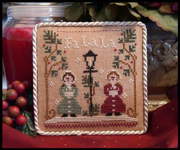 Ornament 1-Fa La La-Little House Needleworks-