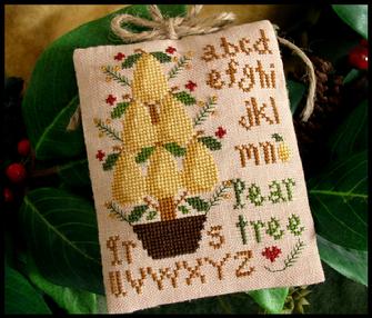 Ornament 2-Pear Tree-Little House Needleworks-