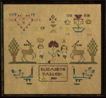 Adam & Eve Sampler-Dames Of The Needle-