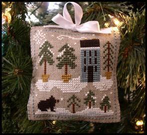 Ornament 4-Snowy Pines-Little House Needleworks-