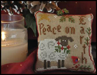 Ornament 5-Winter Sheep-Little House Needleworks-