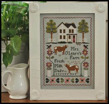 Mrs. O'Leary's Dairy Farm-Little House Needleworks-