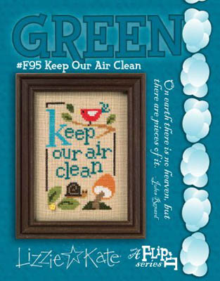 Green Flip-Keep Our Air Clean-Lizzie Kate-