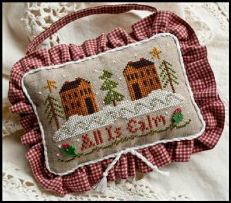 Ornament 11-All Is Calm-Little House Needleworks-