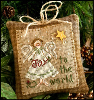 Ornament 12-Joy To The World-Little House Needleworks-