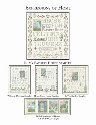 In My Father's House Sampler-CW Designs-