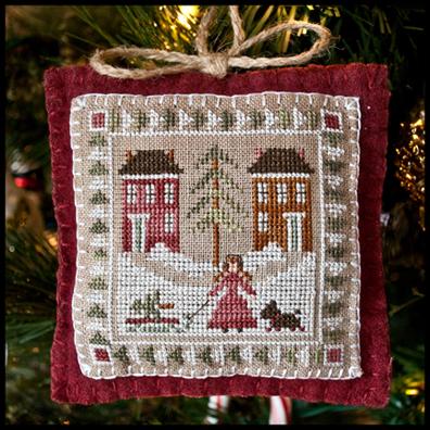 2011 Ornament 2-Bringing Home The Tree-Little House Needleworks-