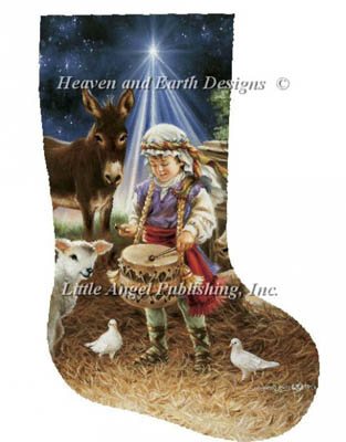 Little Drummer Boy Stocking-Heaven And Earth Designs-