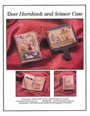 Deer Hornbook & Scissor Case-Dames Of The Needle-