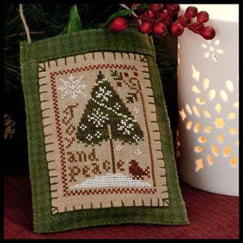 2011 Ornament 9-Joy & Peace-Little House Needleworks-