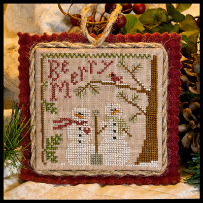 2011 Ornament 10-Snow In Love-Little House Needleworks-