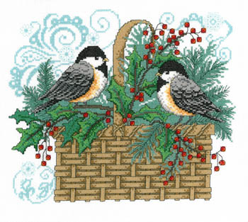 Winter Chickadee Basket-Imaginating-