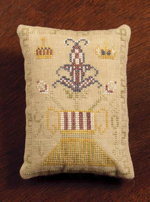 Crown And Flower Pin Cushion-Dames Of The Needle-