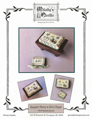 Queen Ann's Pin Chest & Needle Book-Milady's Needle-