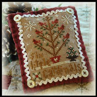 2012 Ornament 6-Six Little Cardinals-Little House Needleworks-