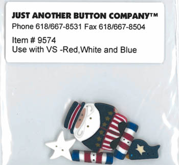 Red White & Blue Button Pk (Val's Stuff)-Just Another Button Company-