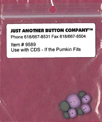 If The Pumpkin Fits Button Pk (CherryWood)-Just Another Button Company-