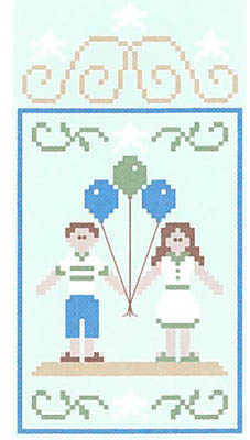 Summer Seascape #4-Beach Couple (w/ thread)-Country Cottage Needleworks-