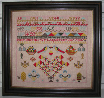 Mary Utley Sampler-Black Branch Needlework-