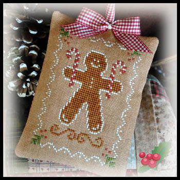 2012 Ornament 10-Gingerbread Cookie-Little House Needleworks-