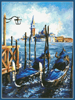 Gondolas In Venice-Kustom Krafts-