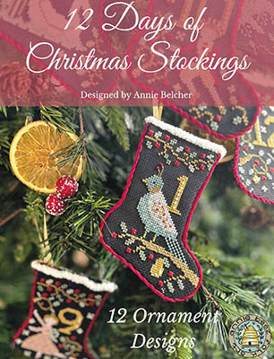 12 Days Of Christmas Stockings-Annie Beez Folk Art-