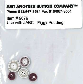 Figgy Pudding Button Pack (9679) w/ free chart-Just Another Button Company-