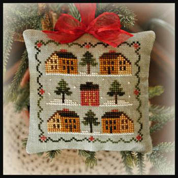 2012 Ornament 12-Saltbox Village-Little House Needleworks-