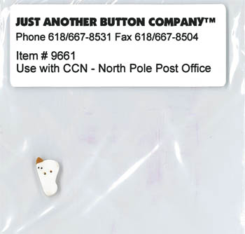 Santa's Village 3-North Pole Button (9661.G)-Just Another Button Company-