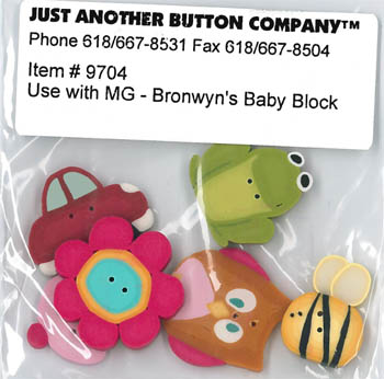 Bronwyn's Baby Block Button Pk(9704.G)-Just Another Button Company-