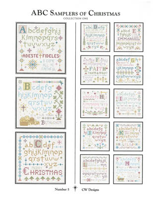 ABC Samplers Of Christmas #1-CW Designs-