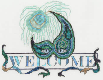 Mardi Gras Welcome (Peacock)-MarNic Designs-