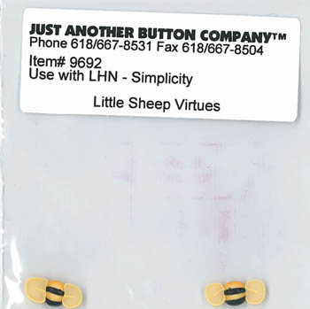 Little Sheep Virtues 6-Simplicity Button Pk (9692.G)-Just Another Button Company-