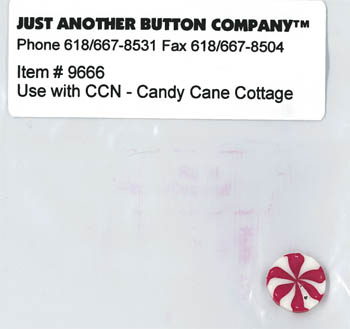 Santa's Village 8-Candy Cane Cottage Buttons (9666.G)-Just Another Button Company-